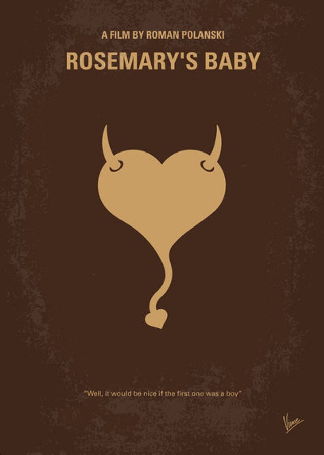 Rosemarys Baby movie minimalist poster