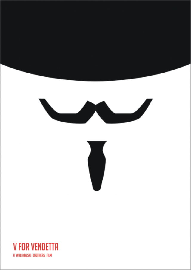 V for Vendetta movie minimalist poster