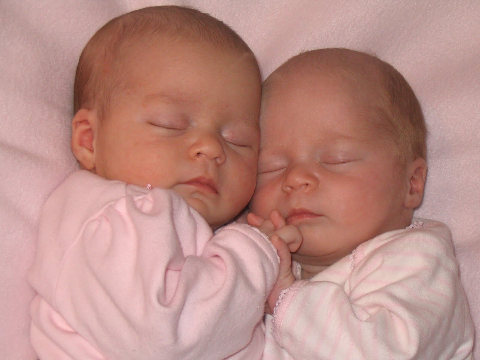 cute twins sleeping