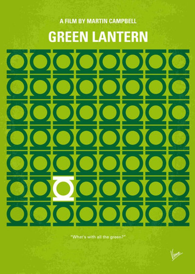 minimalist poster movie GREEN LANTERN