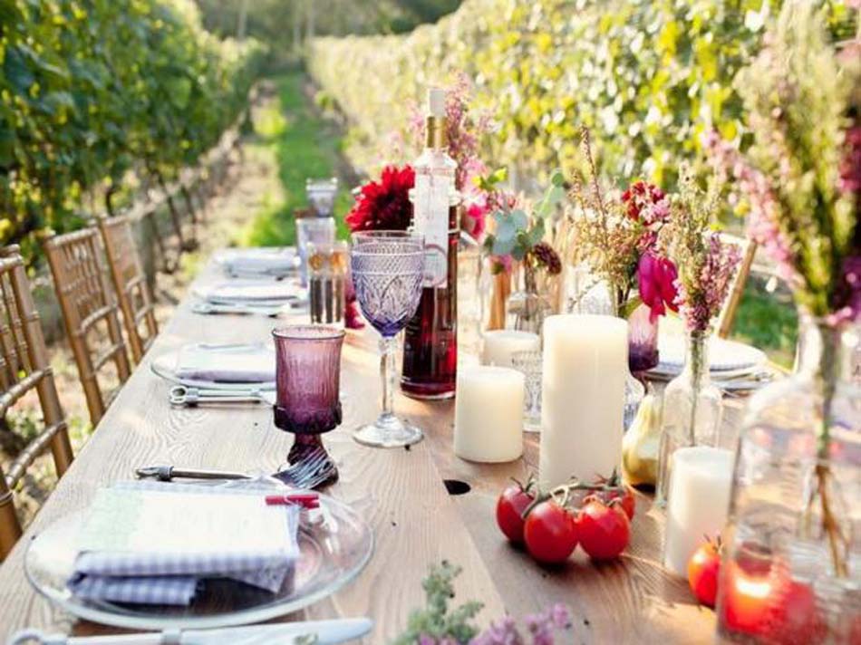 summer table decoration