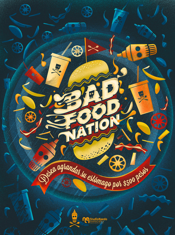 Bad Food Nation Illustration by Nelson Aedo