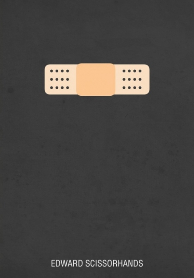 Edward Scissorhands minimalist poster