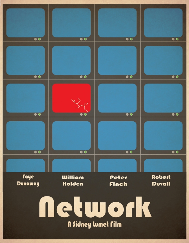 Network movie minimalist poster