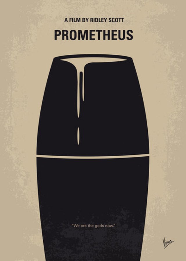 Prometheus movie minimalist poster