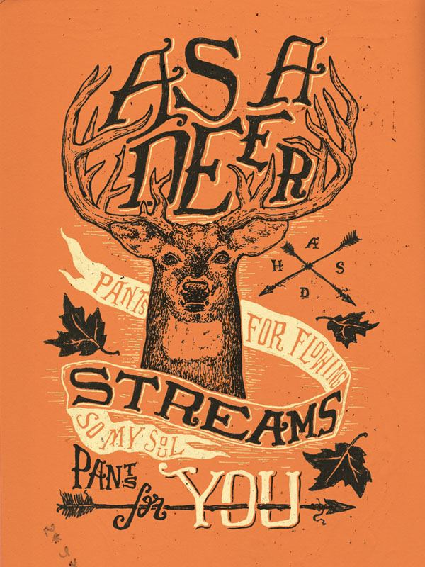 Psalms Poster Illustration by Nathan Yoder