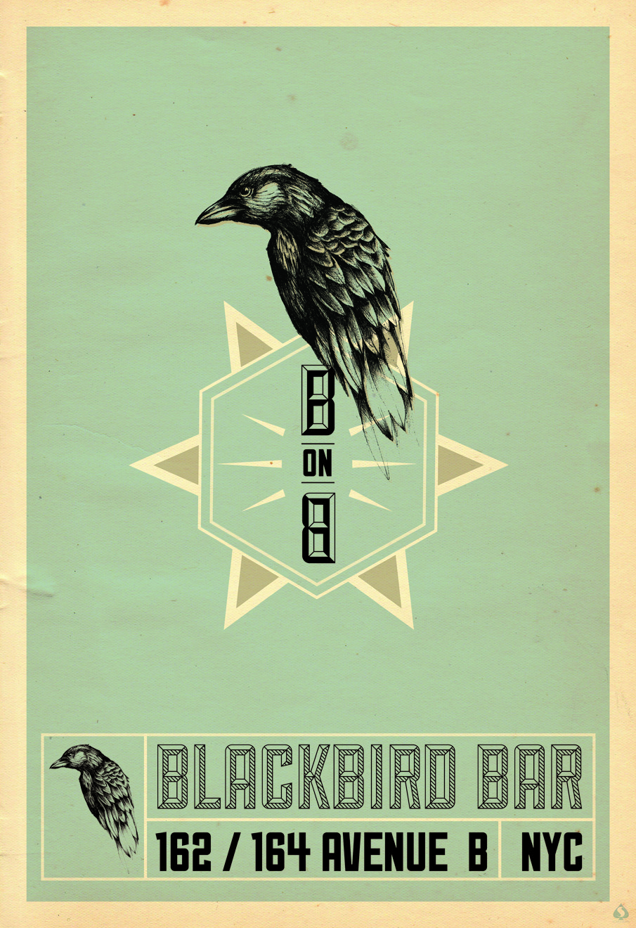 Scarlet Rowe Image And Design Blackbird Bar Poster
