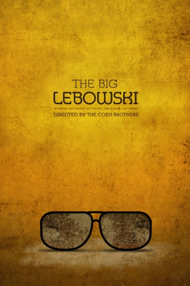 The Big Lebowski movie minimalist poster