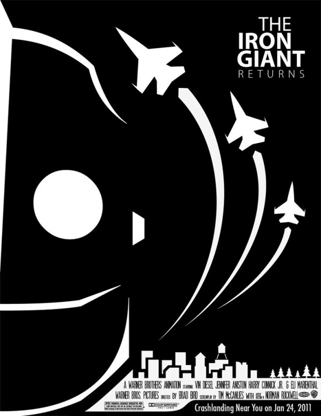 The Iron Giant movie minimalist poster