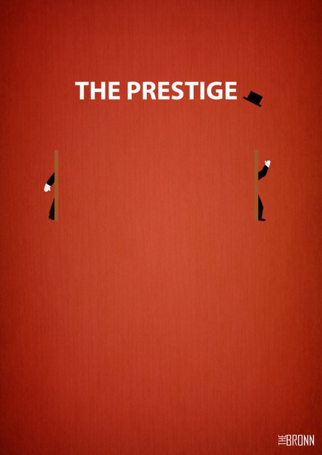The Prestige movie minimalist poster