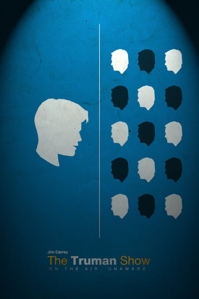 The Truman Show movie minimalist poster