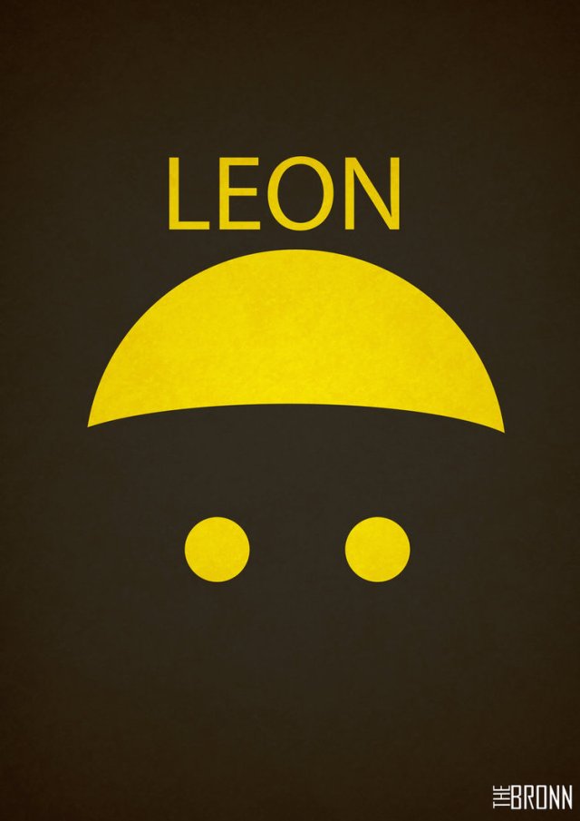 leon movie minimalist poster