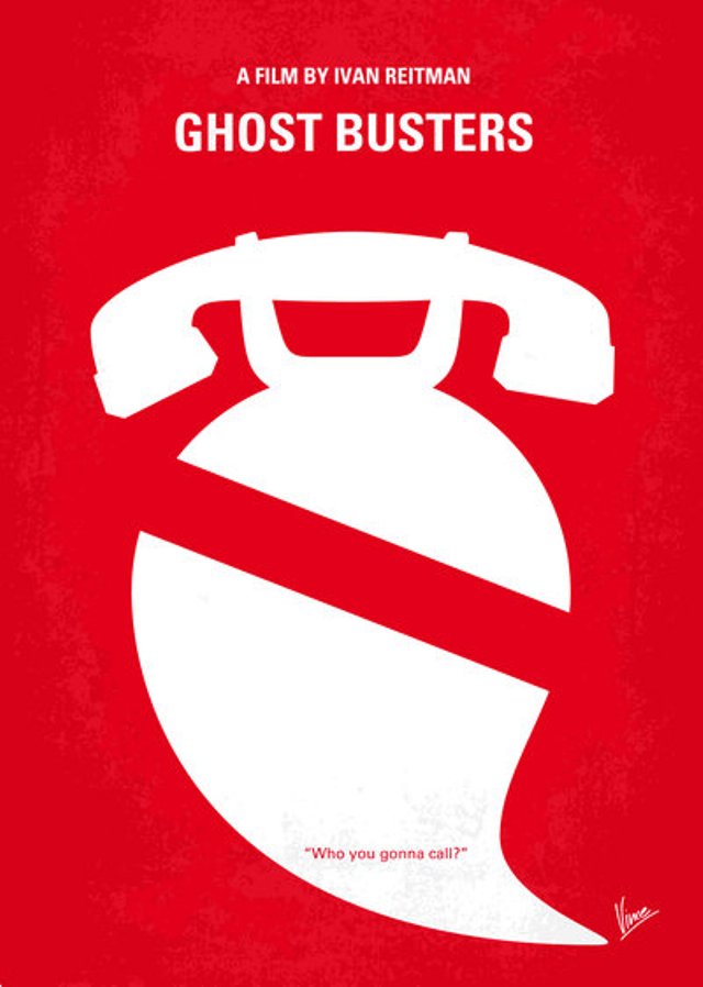 minimalist poster movie Ghost busters