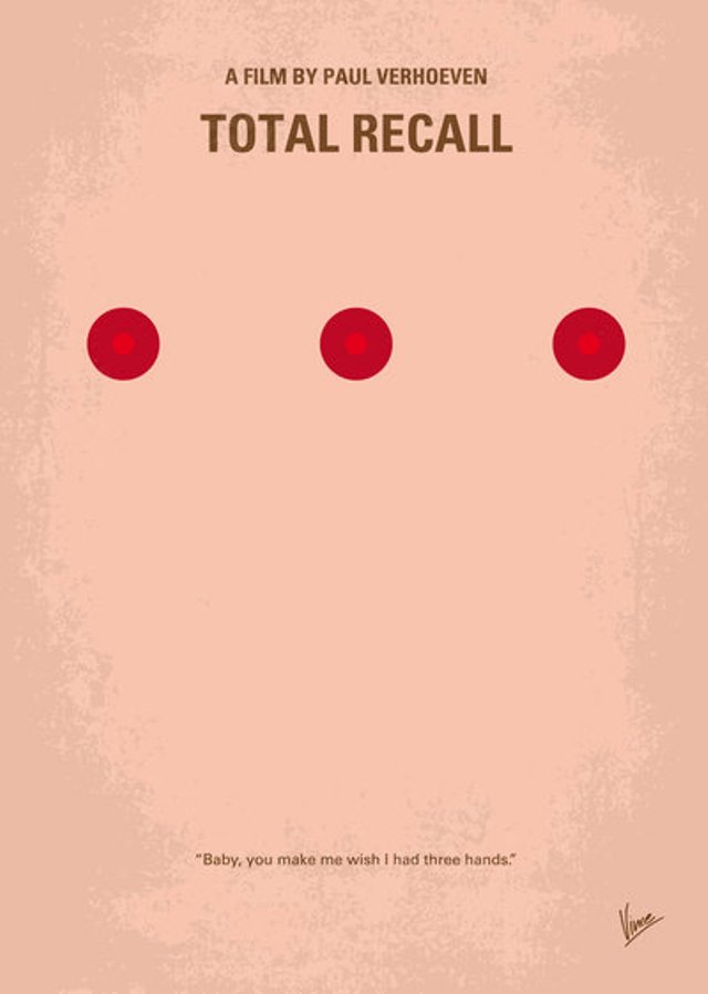 minimalist poster movie Total Recall