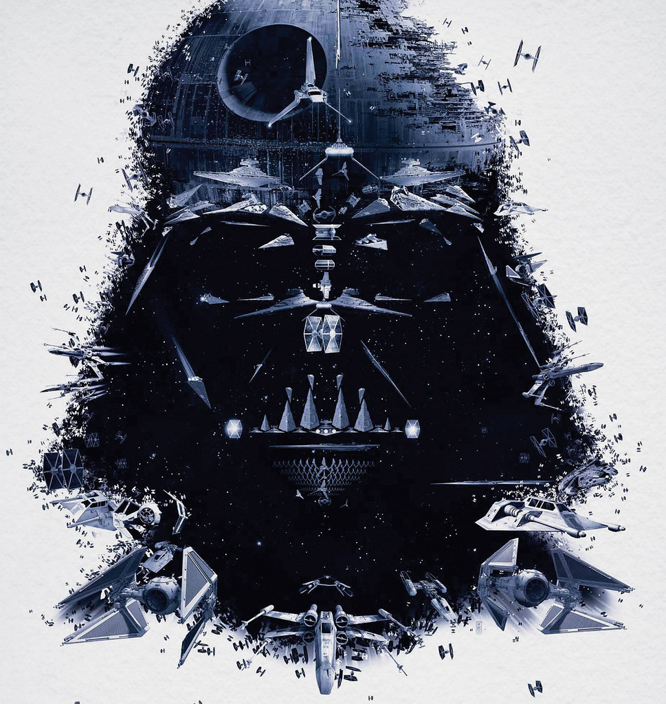 star wars illustration poster