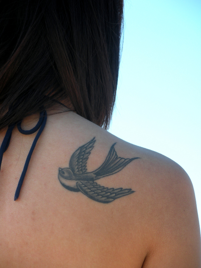 Best Swallow Tattoo Design and Idea for Women