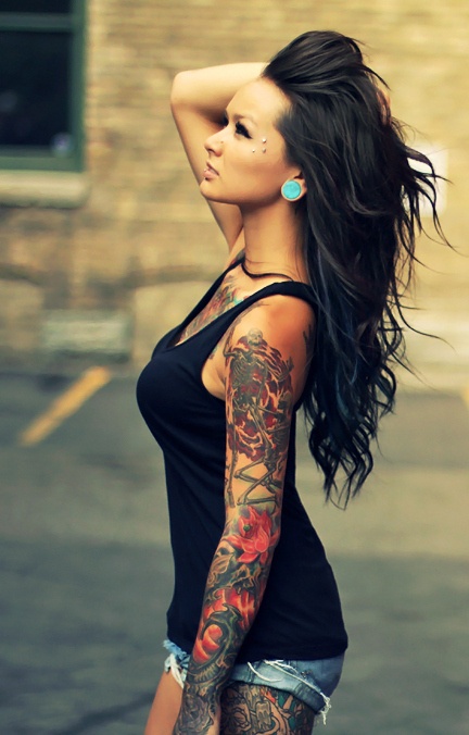 awesome tatoo woman fashion inspiration