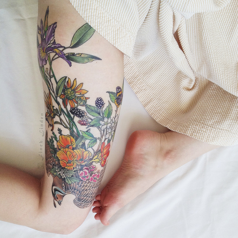 womens tattoo designs on leg