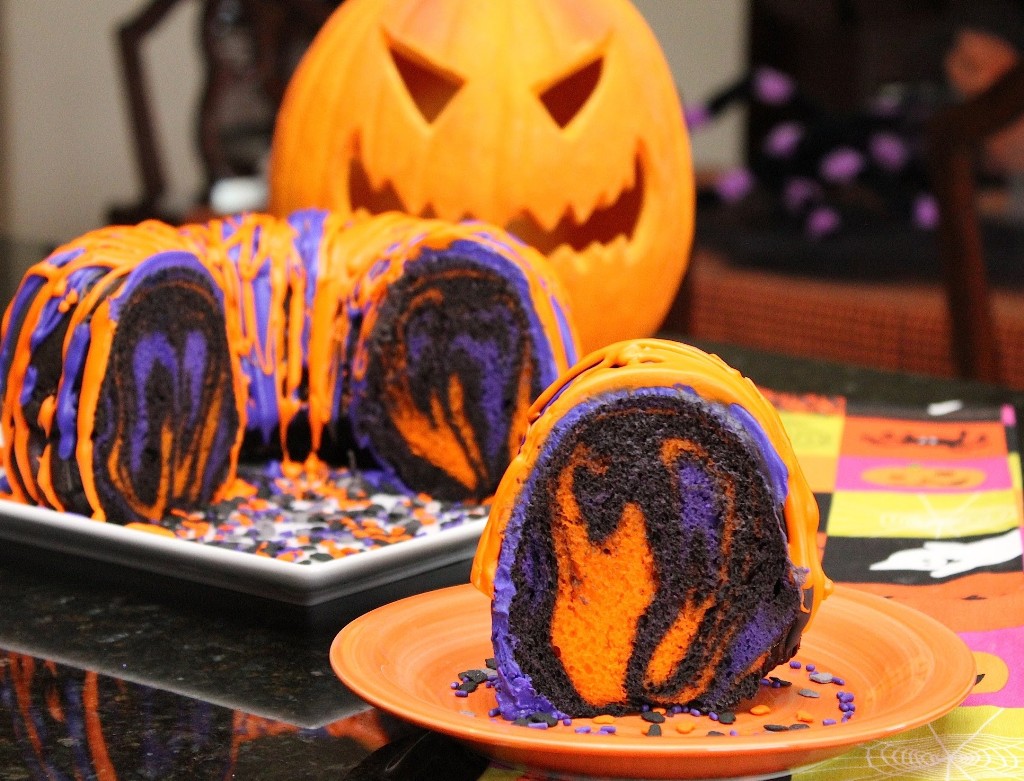 Halloween Rainbow Party Cake
