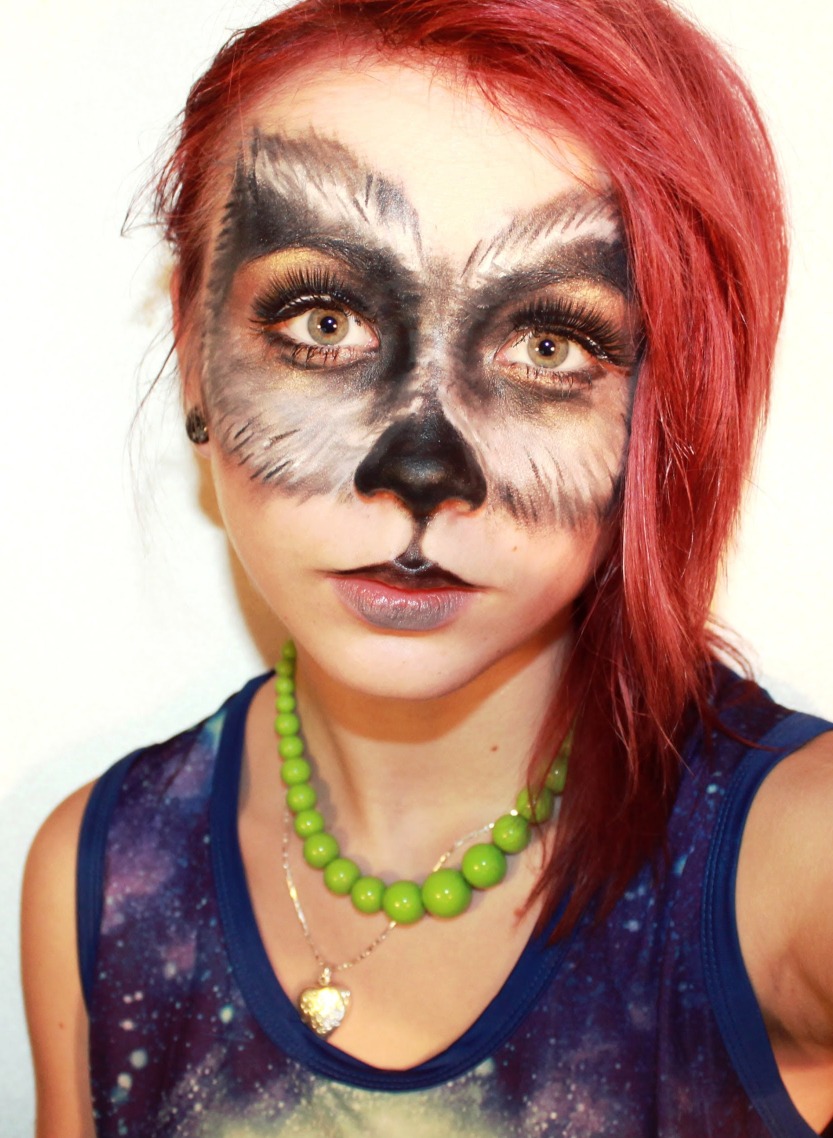 girl wolf makeup