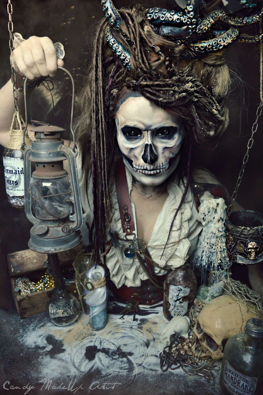 Pirate Halloween Makeup Transformations