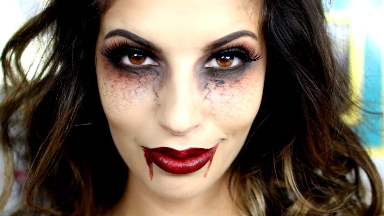 last minute halloween vampire makeup tutorial